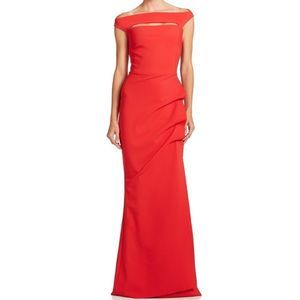 NWT Chiara Boni Melania Off-The-Shoulder Gown Size 12 $995